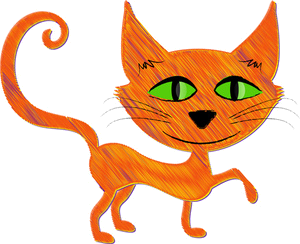 an orange kitty
